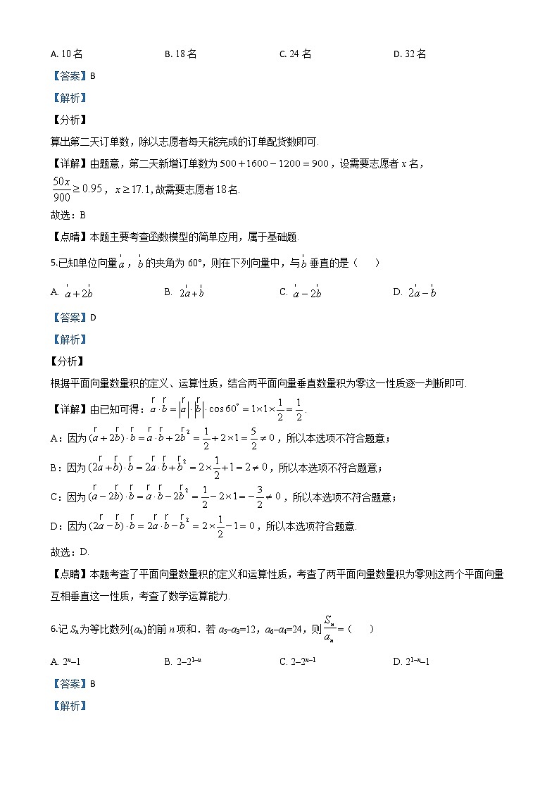 高中数学高考精品解析：2020年全国统一高考数学试卷（文科）（新课标Ⅱ）（解析版）第3页