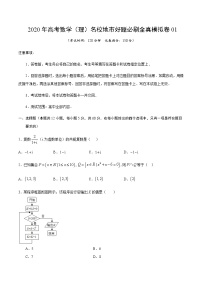 高中数学高考卷01-2020年高考数学（理）名校地市好题必刷全真模拟卷（原卷版）