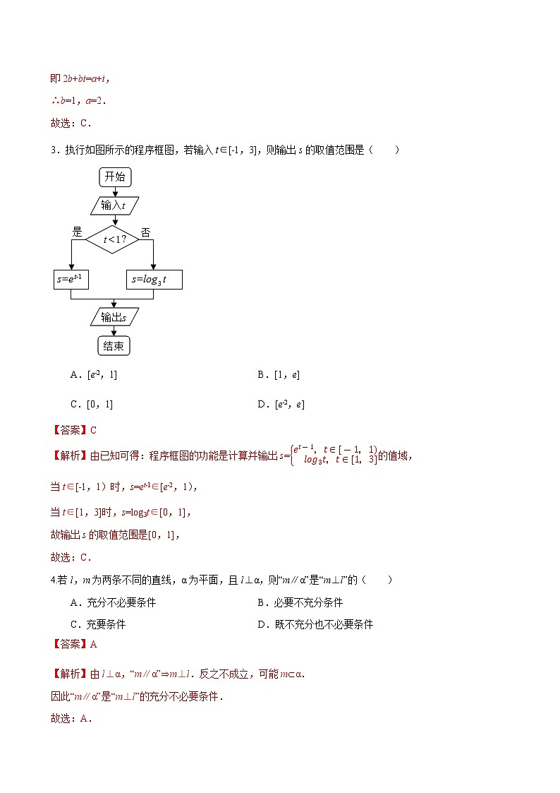 高中数学高考卷02-2020年高考数学（文）名校地市好题必刷全真模拟卷（解析版）第2页