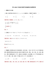 高中数学高考卷5-2021年新高考数学实战演练仿真模拟卷（新高考地区专用）（解析版）