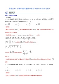 高中数学高考重难点04五种平面向量数学思想（核心考点讲与练）-2023年高考数学一轮复习核心考点讲与练（新高考专用）(解析版）