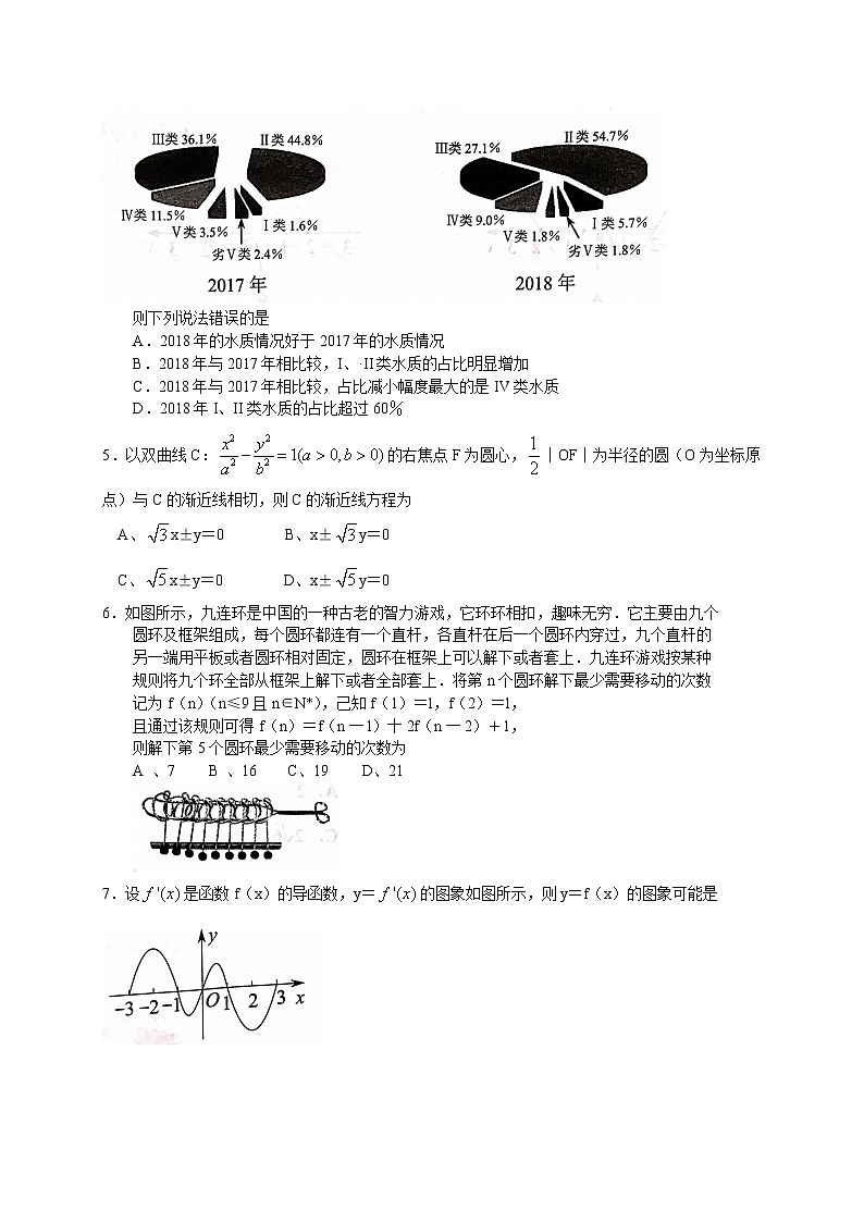 高中数学高考云南省昆明市2020届高三元月三诊一模摸底诊断测试数学理试题（WORD版）02