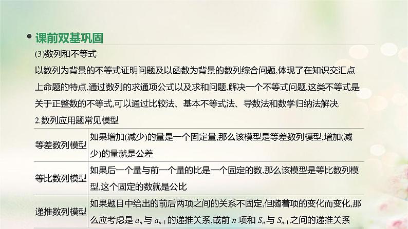 高中数学高考通用版2020版高考数学大一轮复习第32讲数列的综合问题课件文新人教A版04