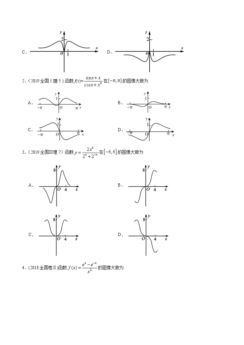高中数学高考专题05 函数图象（原卷版）02