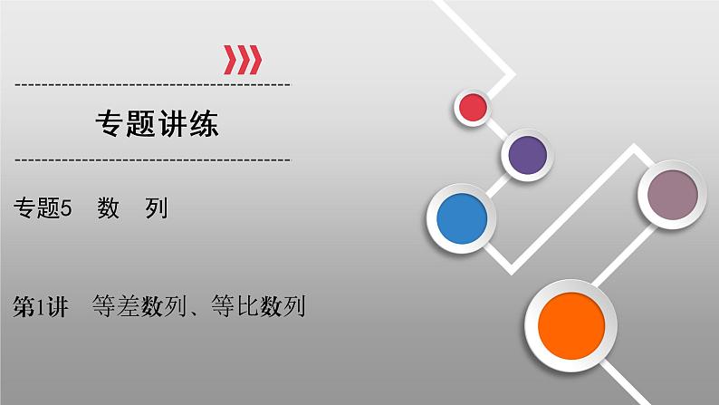 高中数学高考专题5 第1讲课件PPT第1页