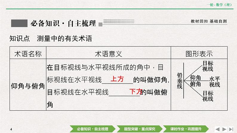 中考数学优化探究一轮复习（理数） 第3章  第7节　解三角形应用举例课件PPT04