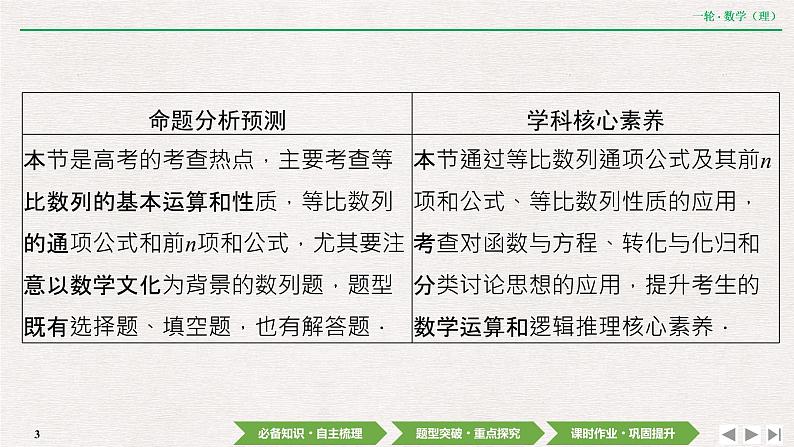 中考数学优化探究一轮复习（理数） 第5章  第3节　等比数列及其前n项和课件PPT03