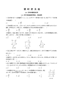 人教A版 (2019)选择性必修 第一册第一章 空间向量与立体几何1.4 空间向量的应用优秀课后练习题