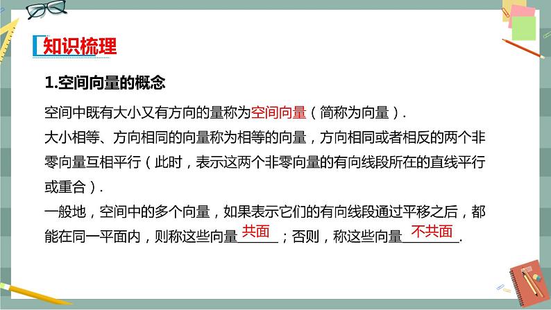 第一章 空间向量与立体几何-1.1空间向量及其运算 1.1.1空间向量及其运算（课件PPT）第3页