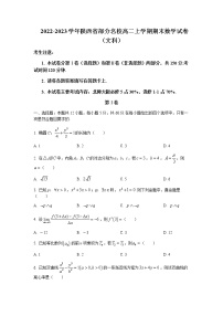 2022-2023学年陕西省部分名校高二上学期期末数学（文）试题含解析