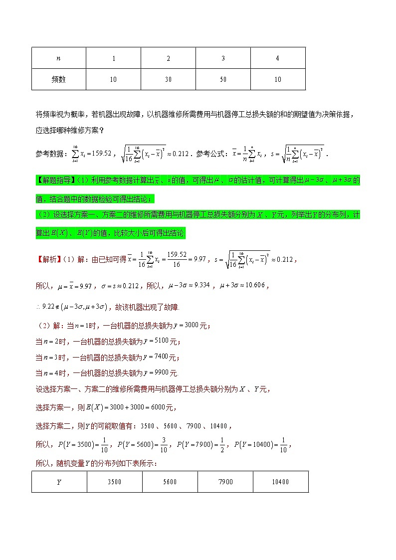 正态分布为背景的概率模型（解析版）第2页