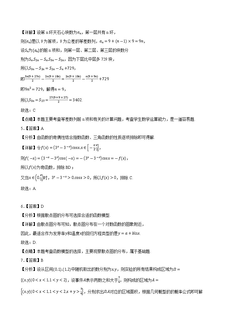 卷03（理科）——【备考2023】高考数学真题重组卷（参考答案）第2页