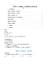 专题5-1 向量模、夹角与坐标运算-高考数学一轮复习热点题型归纳与变式演练（全国通用）