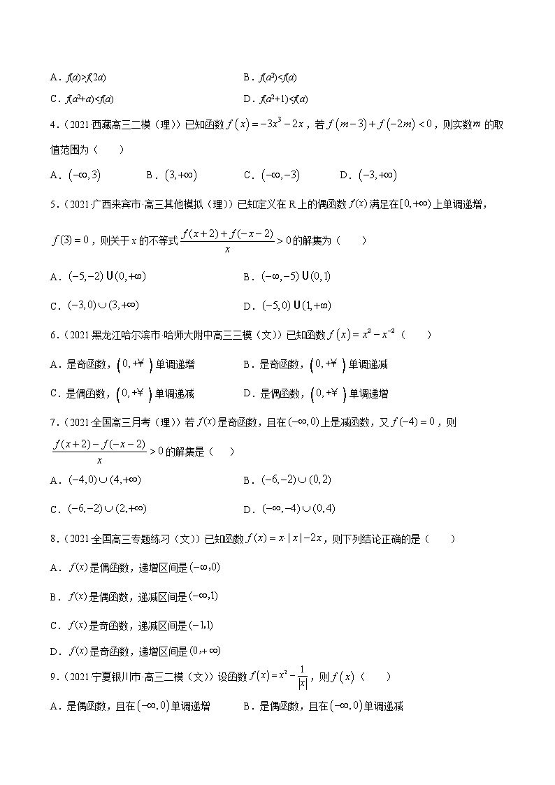 高考数学一轮复习 专题3.2  函数的单调性与最值（练）02
