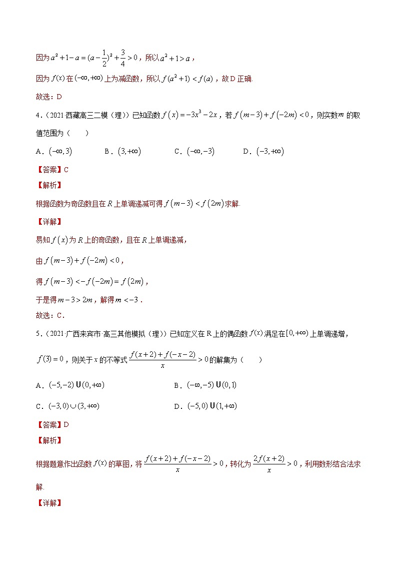 高考数学一轮复习 专题3.2  函数的单调性与最值（练）03
