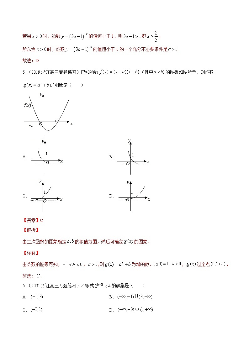 专题3.5  指数与指数函数 （练）教师版第3页
