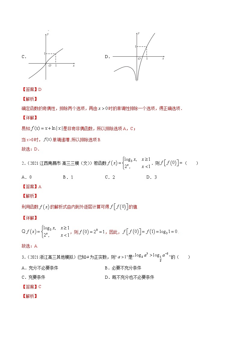 高考数学一轮复习 专题3.6  对数与对数函数（练）02