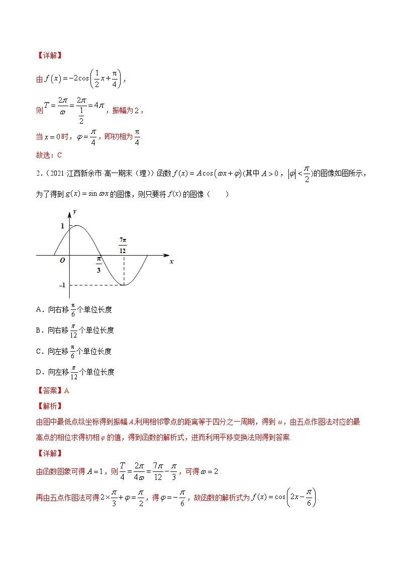 高考数学一轮复习 专题5.5   函数y＝Asin(ωx＋φ)的图象及其应用（练）02