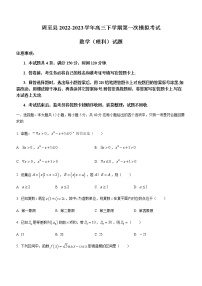 2022-2023学年陕西省西安市周至县高三下学期第一次模拟考试数学（理科）试题含答案