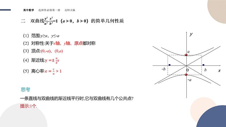 第二章-§2双曲线  2.2双曲线的简单几何性质（课件PPT）第8页