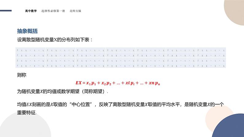 第六章-§3离散型随机变量的均值与方差-3.1离散型随机变量的均值（课件PPT）05