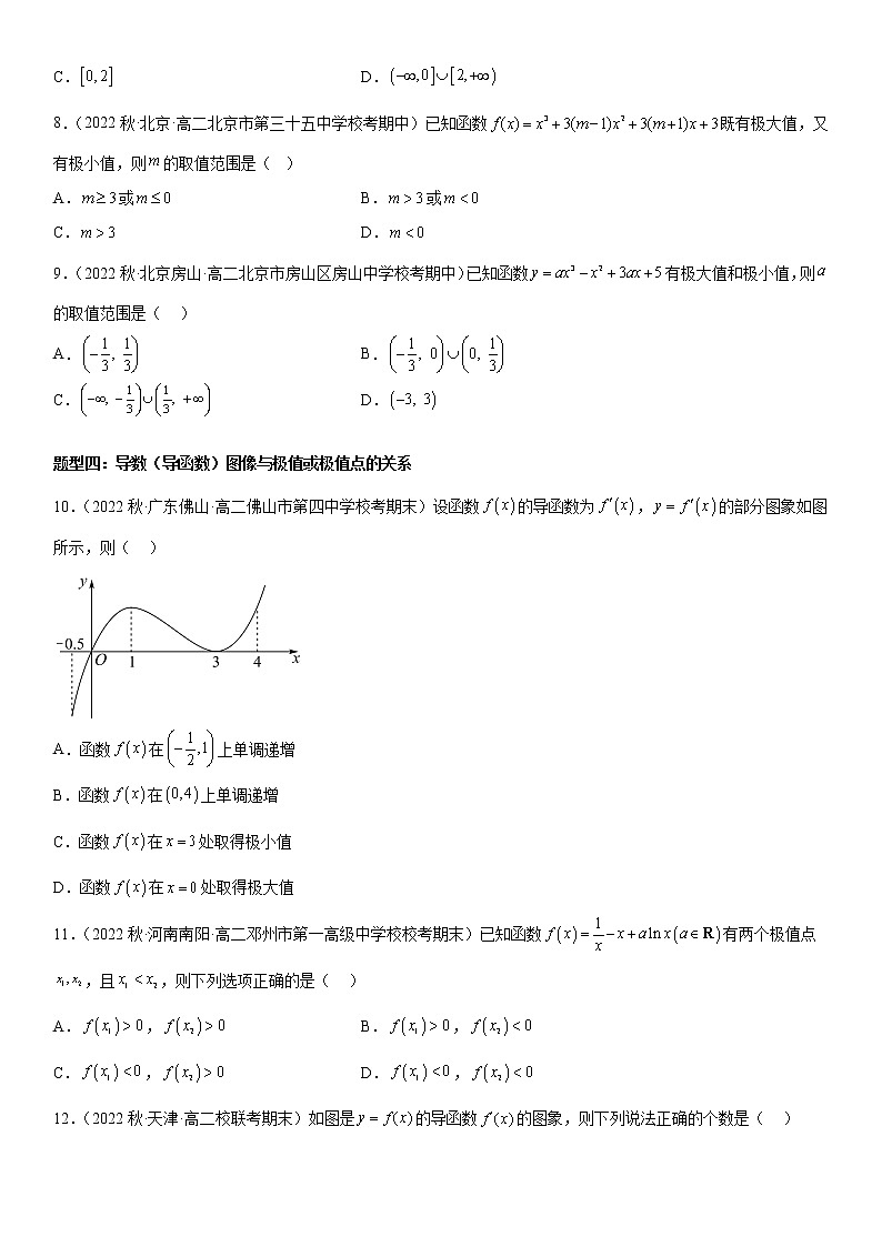 5.3.2.1 函数的极值-高二数学《考点•题型 •技巧》精讲与精练高分突破系列（人教A版选择性必修第二册）03