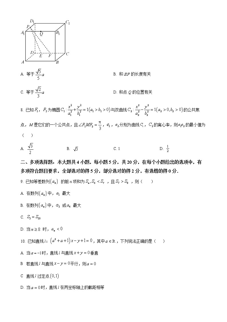 2023石家庄-高二上学期期末数学试题含答案02