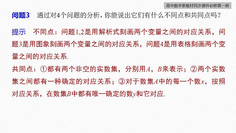 高中数学新教材必修第一册 第3章 3.1.1　函数的概念(一)课件PPT08