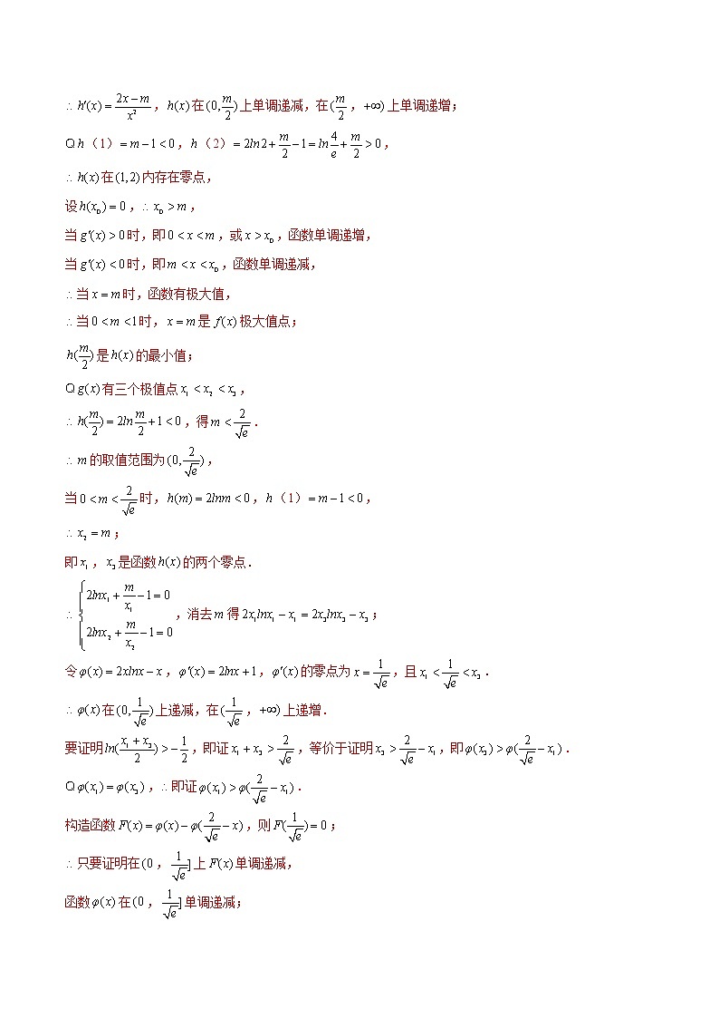 第06讲 三极值点问题（老师版）第3页