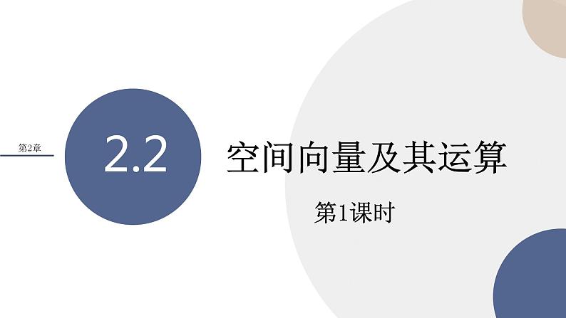 2.2 空间向量及其运算（第1课时）（课件PPT）01