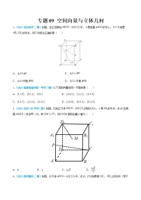 专题09 空间向量与立体几何-高考数学一轮复习小题多维练（新高考专用）