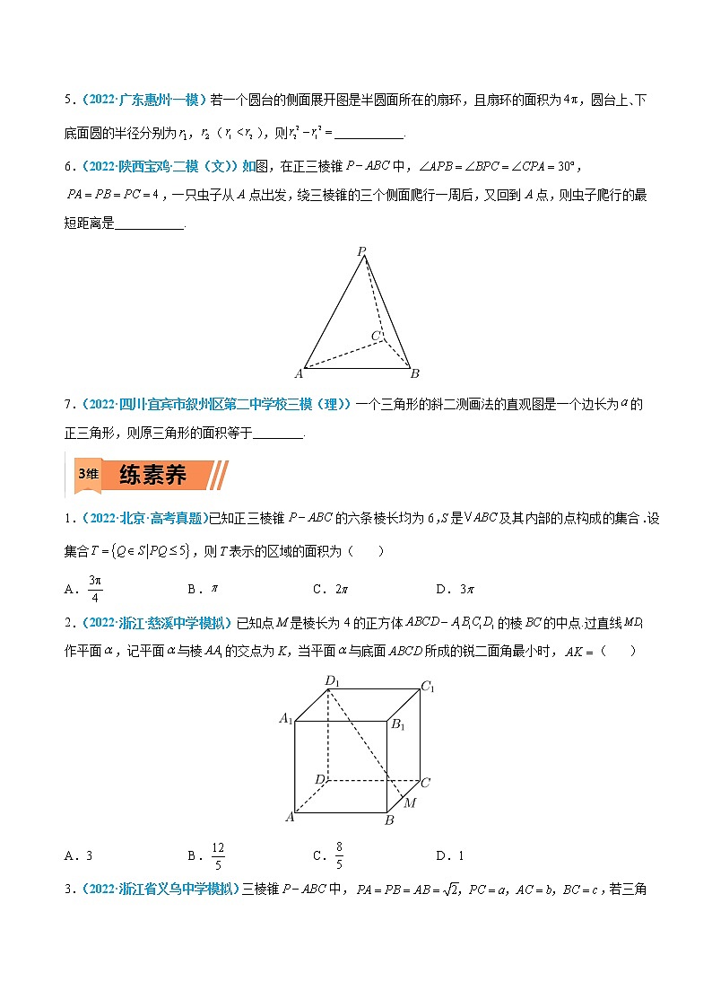 第21练 基本立体图形及其直观图-高考数学一轮复习小题多维练（新高考专用）03