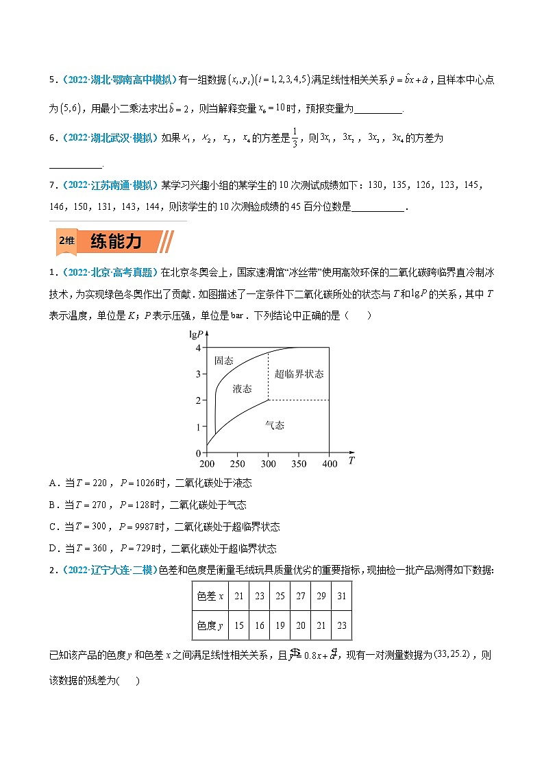 第25练 统计-高考数学一轮复习小题多维练（新高考专用）（原卷版）第2页