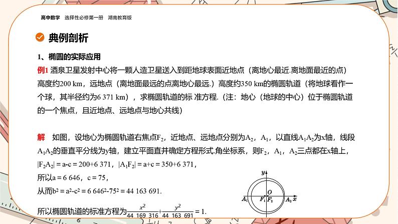湘教版高中数学选择性必修第一册3.5 圆锥曲线的应用（课件PPT）06