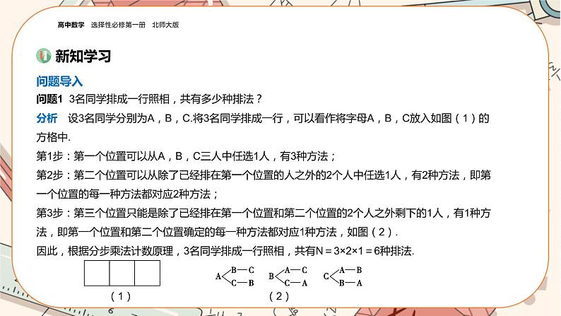 湘教版高中数学选择性必修第一册4.2 排列（课件PPT）03