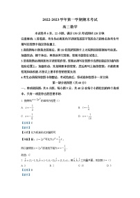 2022-2023学年广东省信宜市高二上学期期末数学试题（解析版）