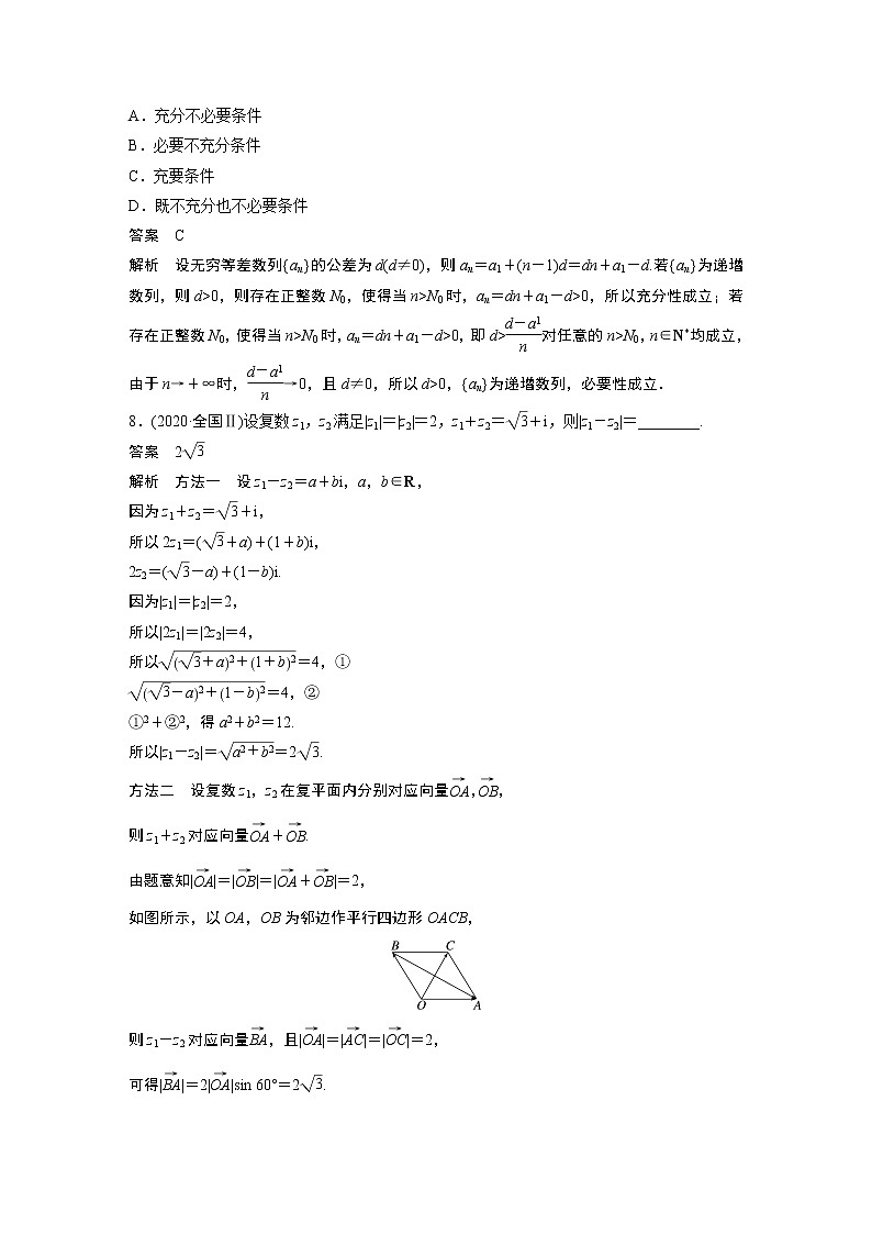 2023版考前三个月冲刺专题练　第1练　集合与常用逻辑用语、复数第3页