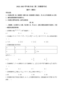 河南省新乡市2023届高三下学期第二次模拟考试理科数学试题(含答案)