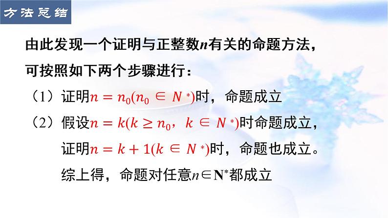 人教A版高中数学选择性必修第二册4-4数学归纳法课件04