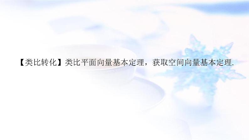 人教A版高中数学选择性必修第一册1-2-1空间向量基本定理课件06