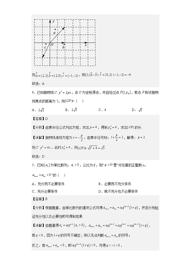 北京市平谷区2023届高三下学期3月质量监控数学试题 （解析版）第3页