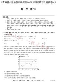 2023届青海省西宁市大通回族土族自治县高三二模数学文试题