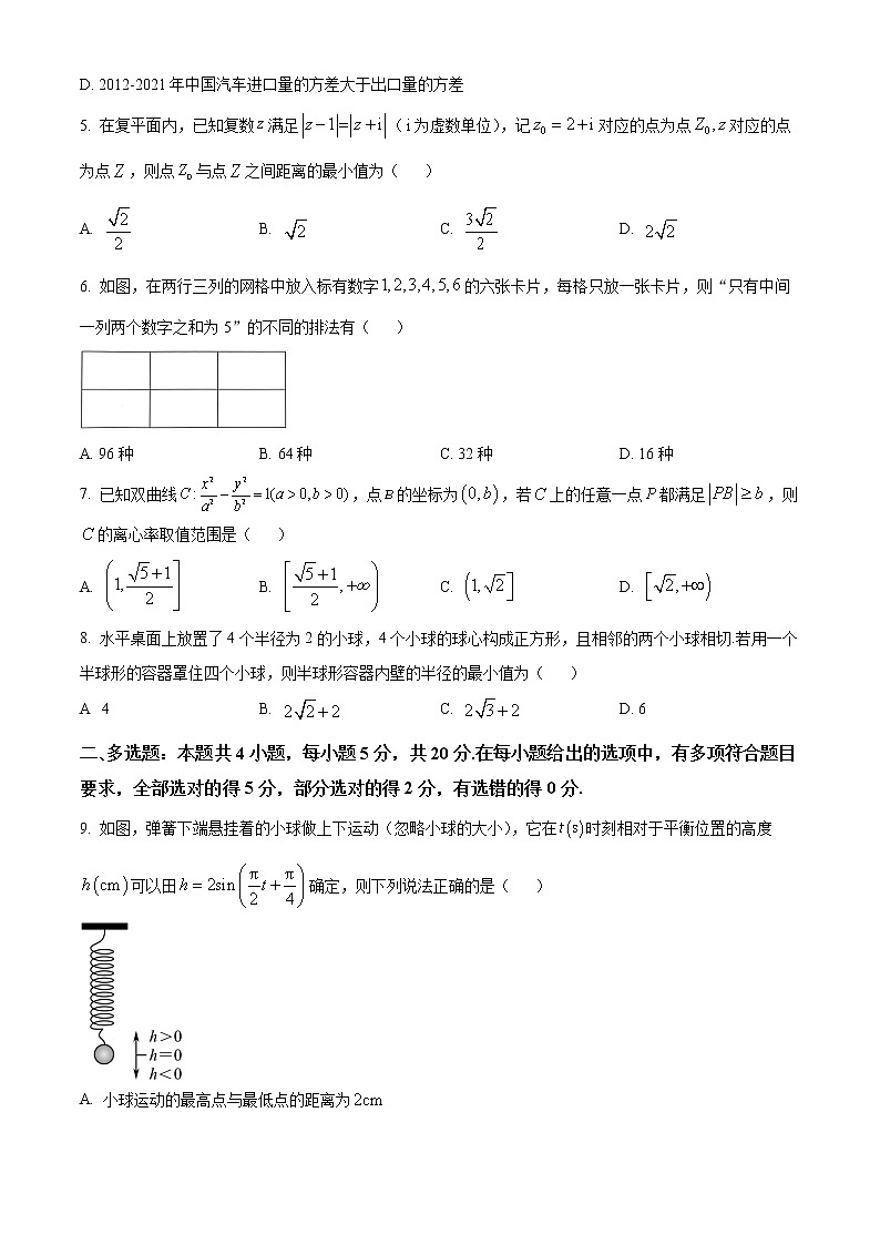 2023广东省高三下学期一模试题数学含答案第2页