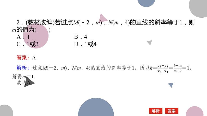 高考复习8.1 直线的方程课件PPT08