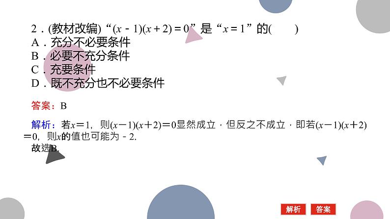 高考复习 1.2　常用逻辑用语课件PPT07