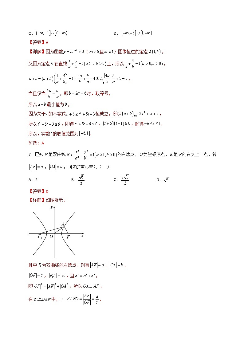 2023年高考政治第二次模拟考试卷—数学（新高考Ⅱ卷A卷）（全解全析）第3页