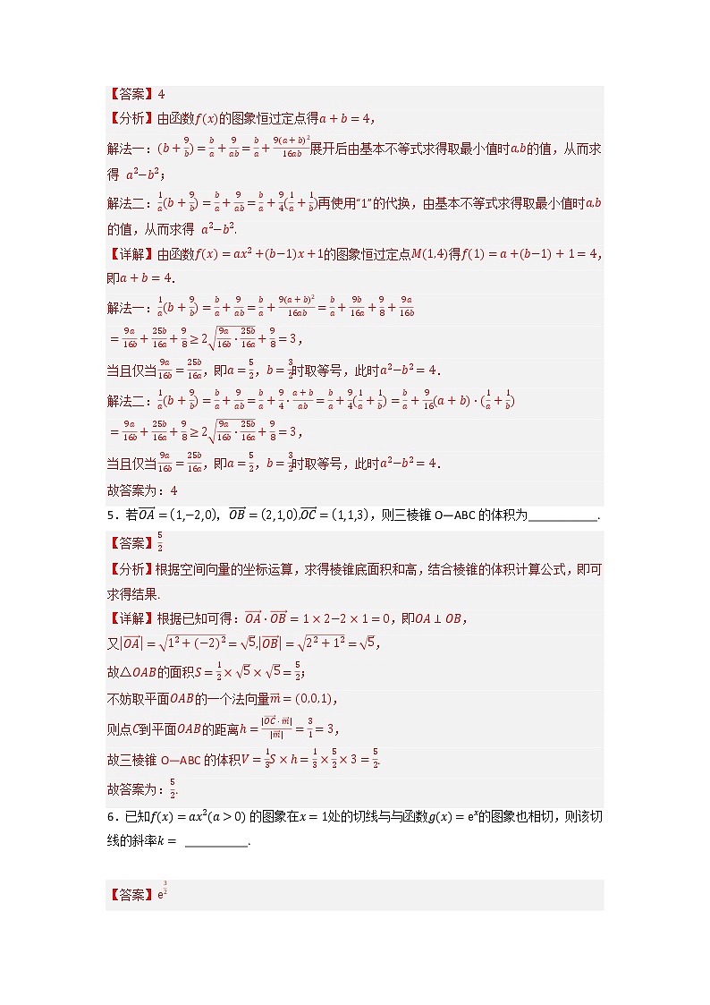 2023年高考政治第二次模拟考试卷—数学（上海A卷）（全解全析）02
