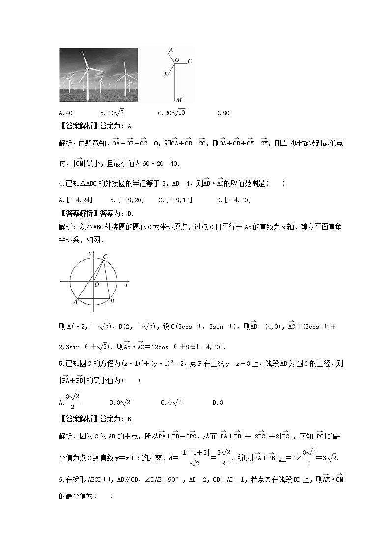 新高考数学一轮复习《平面向量中的综合问题》课时练习(教师版)第2页