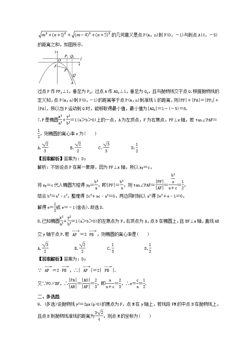 新高考数学一轮复习《圆锥曲线小题易错练》课时练习(2份打包，教师版+原卷版)03