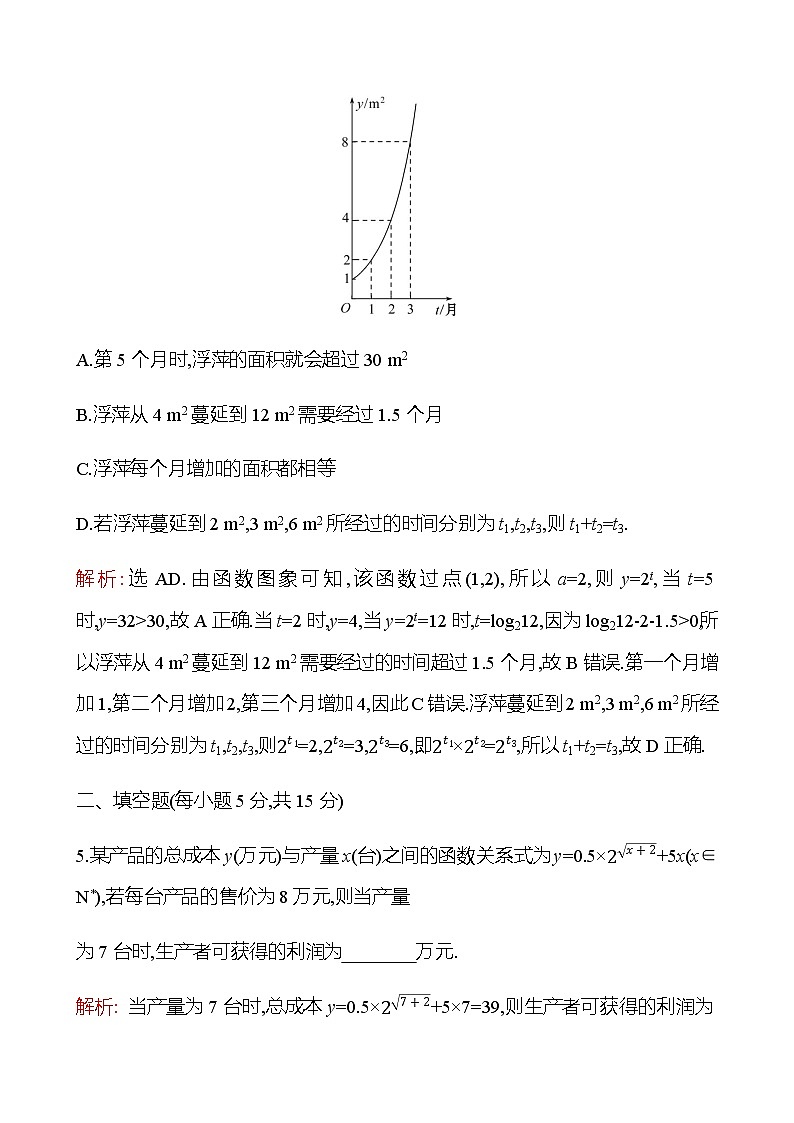 4.6 函数的应用(二) 同步练习-2022-2023学年高一上学期数学人教B版（2019）必修第二册03